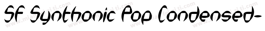 SF Synthonic Pop Condensed字体转换